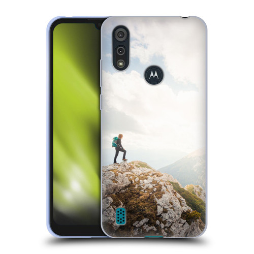 Patrik Lovrin Wanderlust Mountain Wanderer Soft Gel Case for Motorola Moto E6s (2020)