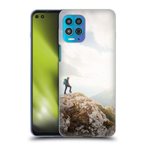 Patrik Lovrin Wanderlust Mountain Wanderer Soft Gel Case for Motorola Moto G100