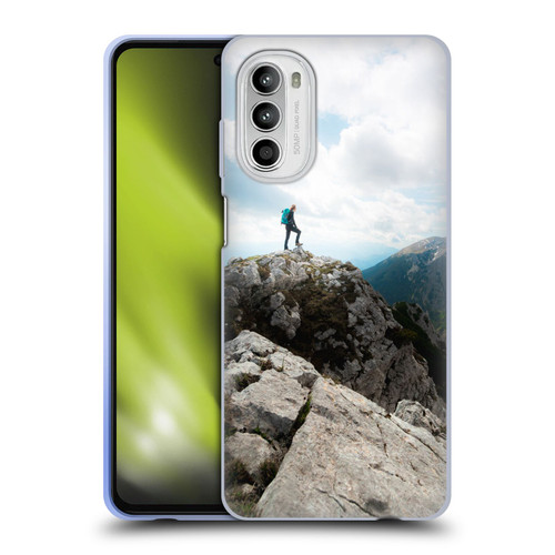 Patrik Lovrin Wanderlust Looking Over New Adventures Soft Gel Case for Motorola Moto G52