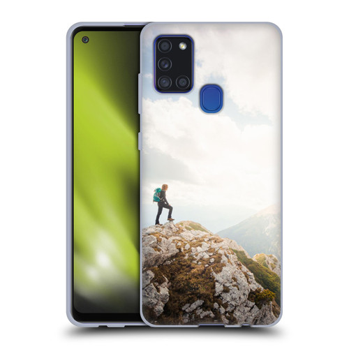 Patrik Lovrin Wanderlust Mountain Wanderer Soft Gel Case for Samsung Galaxy A21s (2020)