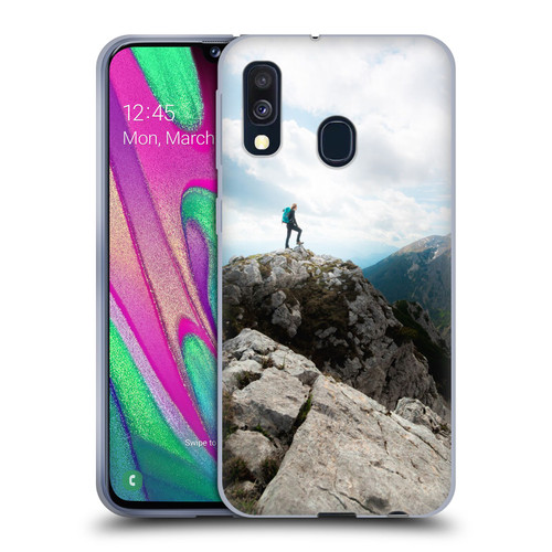Patrik Lovrin Wanderlust Looking Over New Adventures Soft Gel Case for Samsung Galaxy A40 (2019)