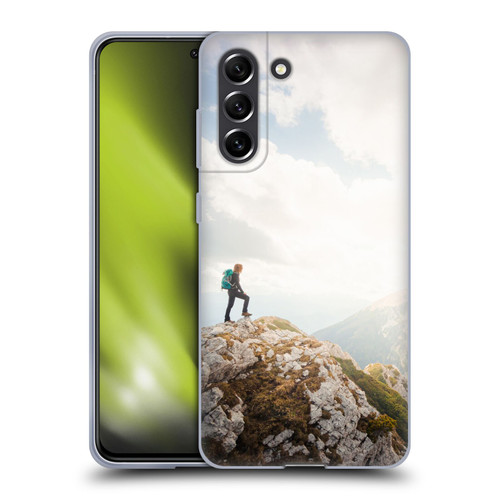 Patrik Lovrin Wanderlust Mountain Wanderer Soft Gel Case for Samsung Galaxy S21 FE 5G