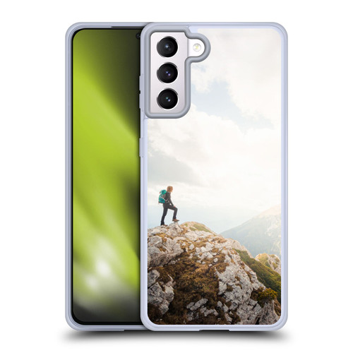 Patrik Lovrin Wanderlust Mountain Wanderer Soft Gel Case for Samsung Galaxy S21+ 5G
