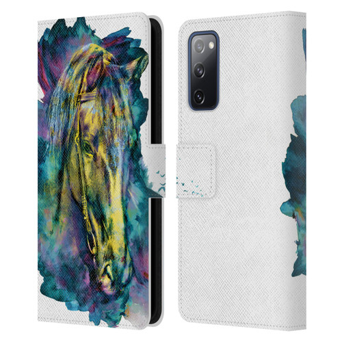 Riza Peker Animals Horse Leather Book Wallet Case Cover For Samsung Galaxy S20 FE / 5G