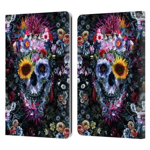 Riza Peker Skulls 9 Skull Leather Book Wallet Case Cover For Amazon Kindle Paperwhite 1 / 2 / 3