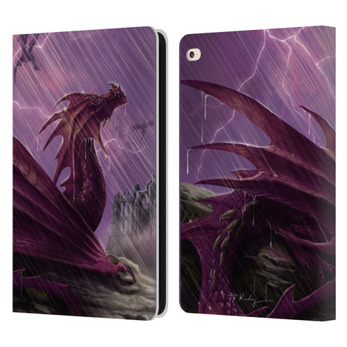 Piya Wannachaiwong Dragons Of Sea And Storms Thunderstorm Dragon Leather Book Wallet Case Cover For Apple iPad Air 2 (2014)