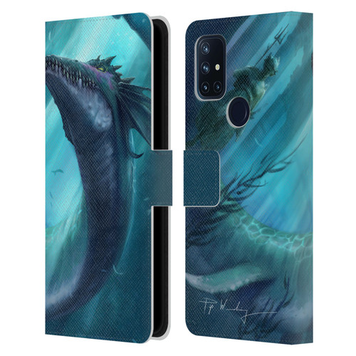 Piya Wannachaiwong Dragons Of Sea And Storms Dragon Of Atlantis Leather Book Wallet Case Cover For OnePlus Nord N10 5G