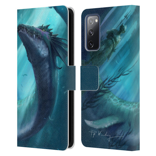 Piya Wannachaiwong Dragons Of Sea And Storms Dragon Of Atlantis Leather Book Wallet Case Cover For Samsung Galaxy S20 FE / 5G