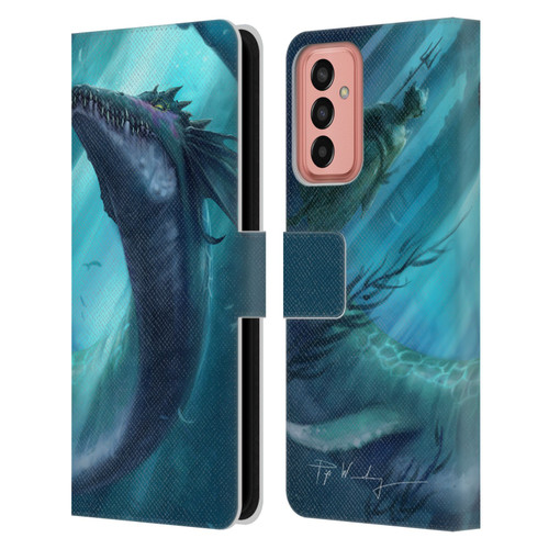 Piya Wannachaiwong Dragons Of Sea And Storms Dragon Of Atlantis Leather Book Wallet Case Cover For Samsung Galaxy M13 (2022)