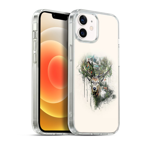 Riza Peker Animal Abstract Deer Wilderness Soft Gel Case for Apple iPhone 12 / iPhone 12 Pro & MagSafe