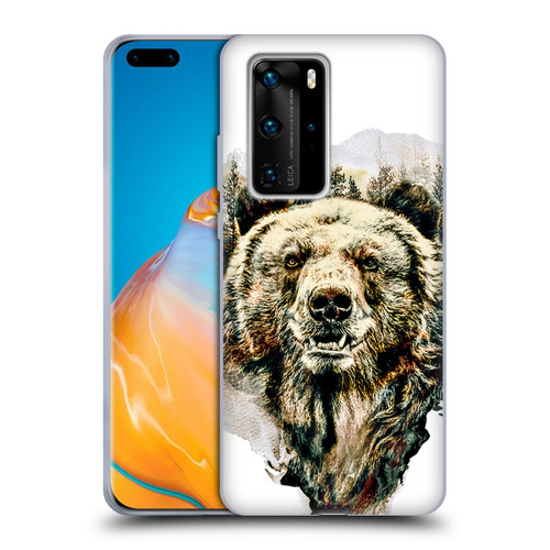 Riza Peker Animals Bear Soft Gel Case for Huawei P40 Pro / P40 Pro Plus 5G