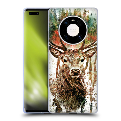 Riza Peker Animals Deer Soft Gel Case for Huawei Mate 40 Pro 5G