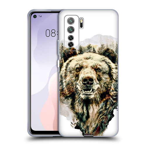 Riza Peker Animals Bear Soft Gel Case for Huawei Nova 7 SE/P40 Lite 5G