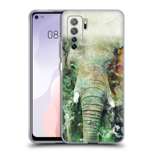 Riza Peker Animals Elephant Soft Gel Case for Huawei Nova 7 SE/P40 Lite 5G