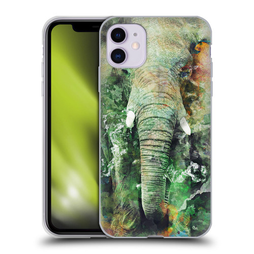 Riza Peker Animals Elephant Soft Gel Case for Apple iPhone 11