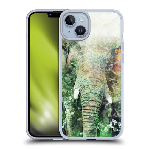 Riza Peker Animals Elephant Soft Gel Case for Apple iPhone 14 Plus