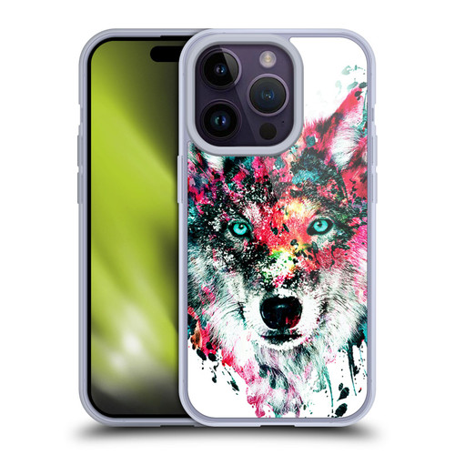 Riza Peker Animals Wolf Soft Gel Case for Apple iPhone 14 Pro