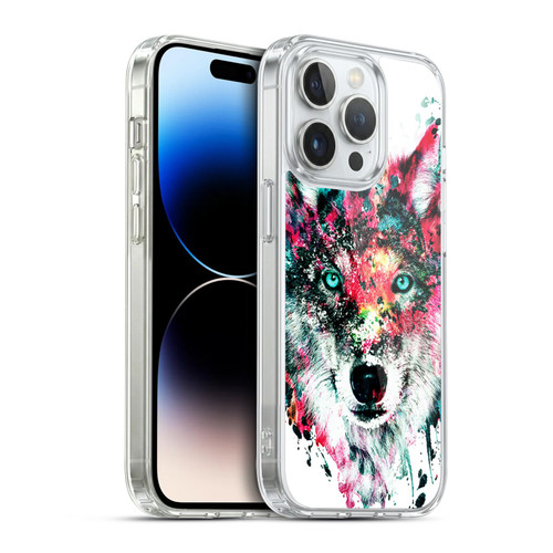 Riza Peker Animals Wolf Soft Gel Case for Apple iPhone 14 Pro