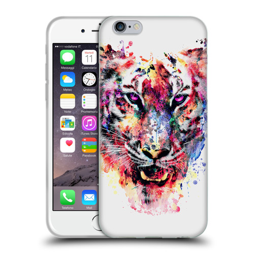 Riza Peker Animals Eye Of The Tiger Soft Gel Case for Apple iPhone 6 / iPhone 6s