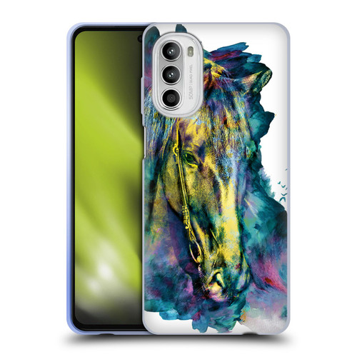 Riza Peker Animals Horse Soft Gel Case for Motorola Moto G52