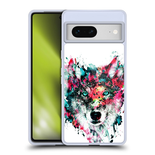 Riza Peker Animals Wolf Soft Gel Case for Google Pixel 7