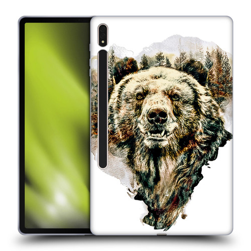 Riza Peker Animals Bear Soft Gel Case for Samsung Galaxy Tab S8 Plus