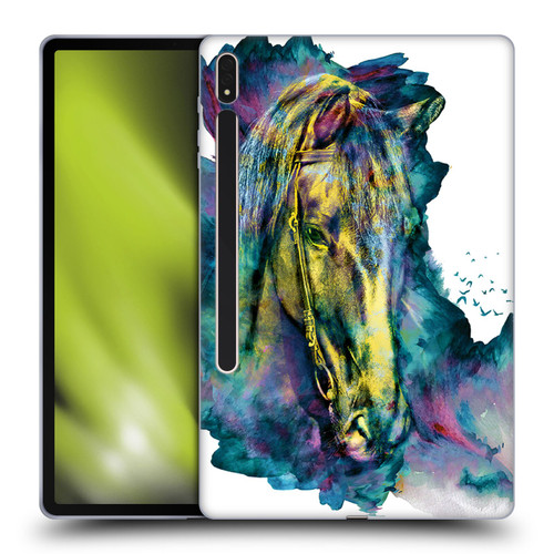 Riza Peker Animals Horse Soft Gel Case for Samsung Galaxy Tab S8 Plus
