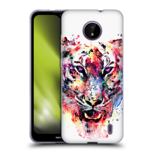 Riza Peker Animals Eye Of The Tiger Soft Gel Case for Nokia C10 / C20