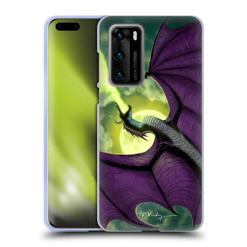 Piya Wannachaiwong Black Dragons Full Moon Soft Gel Case for Huawei P40 5G