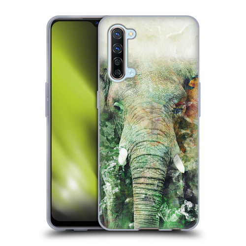 Riza Peker Animals Elephant Soft Gel Case for OPPO Find X2 Lite 5G