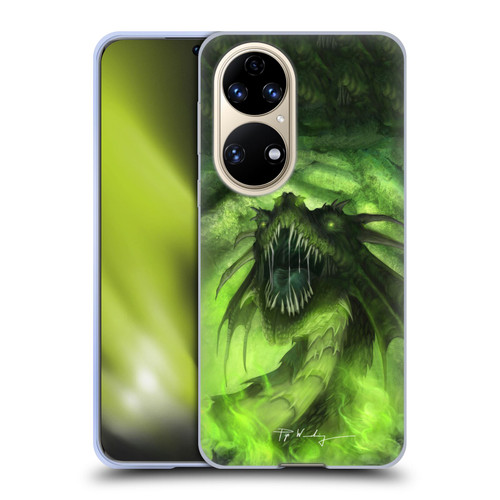 Piya Wannachaiwong Black Dragons Among Skulls Soft Gel Case for Huawei P50