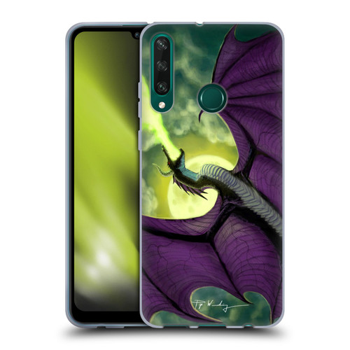 Piya Wannachaiwong Black Dragons Full Moon Soft Gel Case for Huawei Y6p