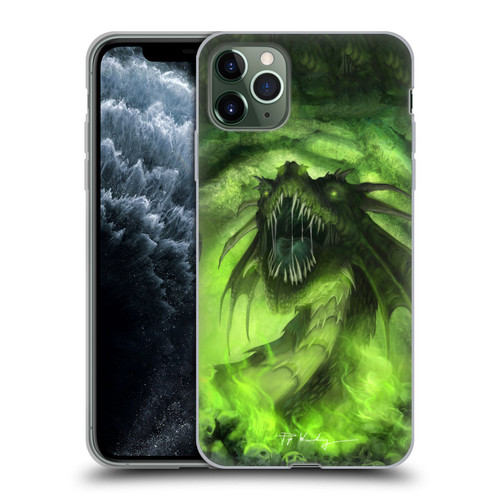 Piya Wannachaiwong Black Dragons Among Skulls Soft Gel Case for Apple iPhone 11 Pro Max
