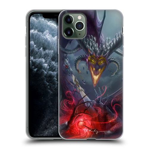 Piya Wannachaiwong Black Dragons Enchanted Soft Gel Case for Apple iPhone 11 Pro Max