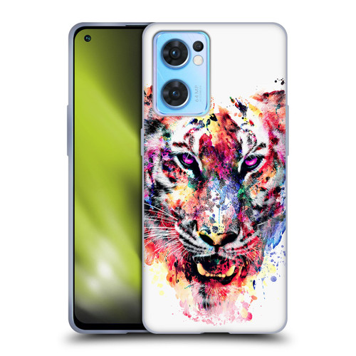 Riza Peker Animals Eye Of The Tiger Soft Gel Case for OPPO Reno7 5G / Find X5 Lite