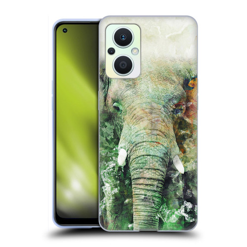 Riza Peker Animals Elephant Soft Gel Case for OPPO Reno8 Lite