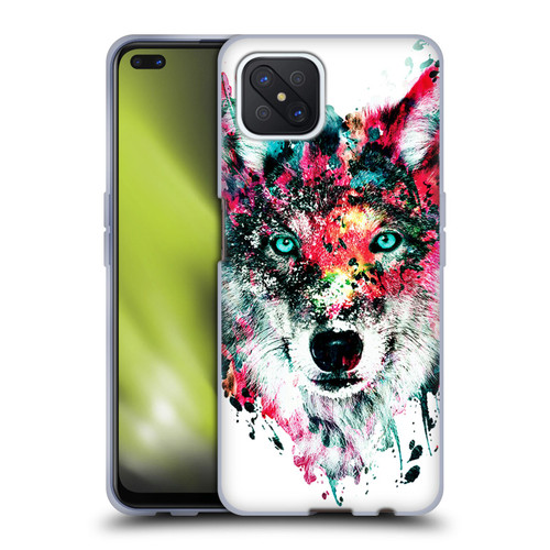 Riza Peker Animals Wolf Soft Gel Case for OPPO Reno4 Z 5G