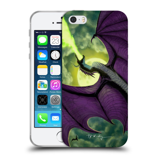 Piya Wannachaiwong Black Dragons Full Moon Soft Gel Case for Apple iPhone 5 / 5s / iPhone SE 2016