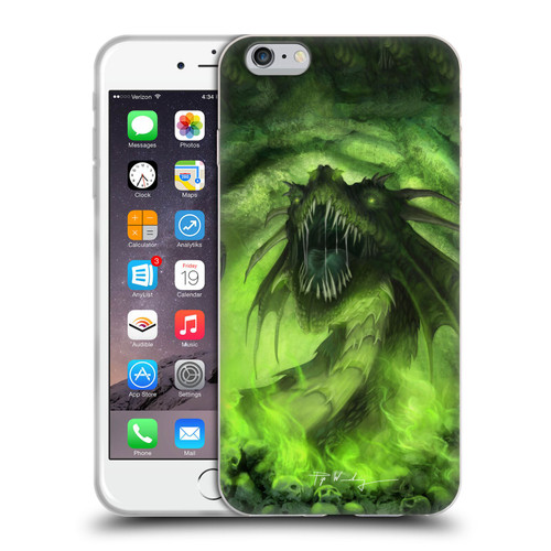 Piya Wannachaiwong Black Dragons Among Skulls Soft Gel Case for Apple iPhone 6 Plus / iPhone 6s Plus