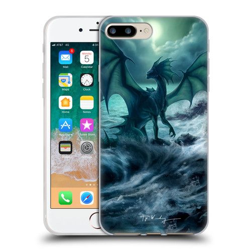Piya Wannachaiwong Black Dragons Dark Waves Soft Gel Case for Apple iPhone 7 Plus / iPhone 8 Plus