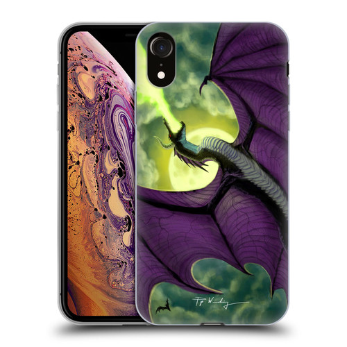 Piya Wannachaiwong Black Dragons Full Moon Soft Gel Case for Apple iPhone XR