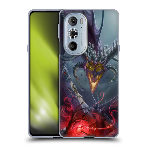 Piya Wannachaiwong Black Dragons Enchanted Soft Gel Case for Motorola Edge X30