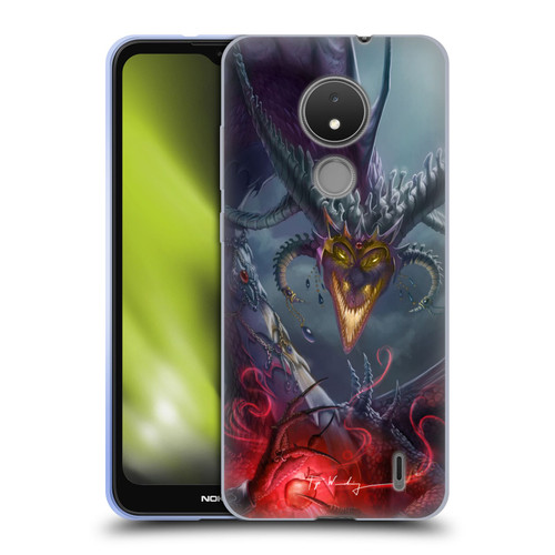 Piya Wannachaiwong Black Dragons Enchanted Soft Gel Case for Nokia C21