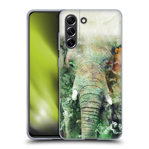 Riza Peker Animals Elephant Soft Gel Case for Samsung Galaxy S21 FE 5G
