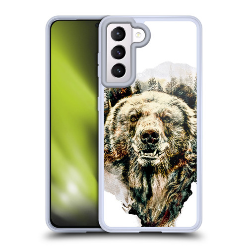Riza Peker Animals Bear Soft Gel Case for Samsung Galaxy S21 5G