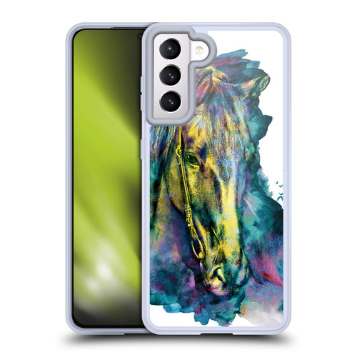 Riza Peker Animals Horse Soft Gel Case for Samsung Galaxy S21 5G