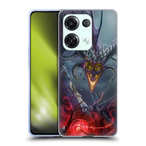 Piya Wannachaiwong Black Dragons Enchanted Soft Gel Case for OPPO Reno8 Pro