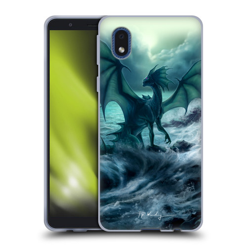 Piya Wannachaiwong Black Dragons Dark Waves Soft Gel Case for Samsung Galaxy A01 Core (2020)