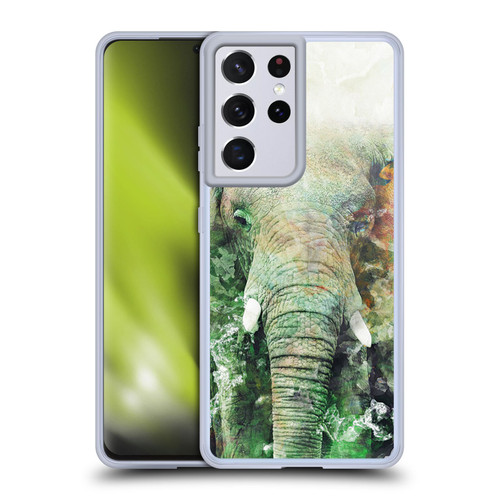 Riza Peker Animals Elephant Soft Gel Case for Samsung Galaxy S21 Ultra 5G