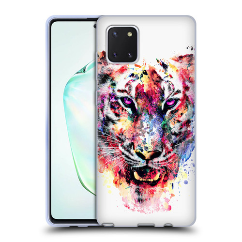 Riza Peker Animals Eye Of The Tiger Soft Gel Case for Samsung Galaxy Note10 Lite